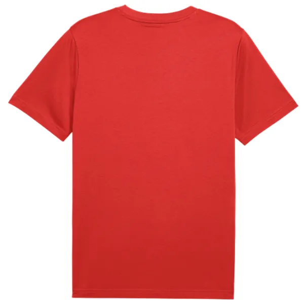 Tricou pentru bărbați Puma Ess Logo Lab Tee 100% bumbac / Red photo 2