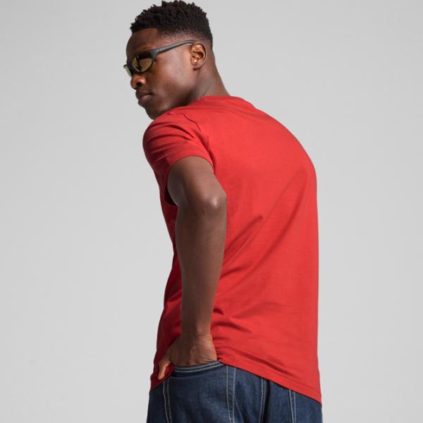 Tricou pentru bărbați Puma Ess Logo Lab Tee 100% bumbac / Red photo 4