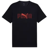 Tricou pentru bărbați Puma Ess Logo Lab Tee 100% bumbac / Navy