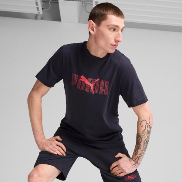 Tricou pentru bărbați Puma Ess Logo Lab Tee 100% bumbac / Navy photo 3 Tricou pentru bărbați Puma Ess Logo Lab Tee 100% bumbac / Navy photo 3