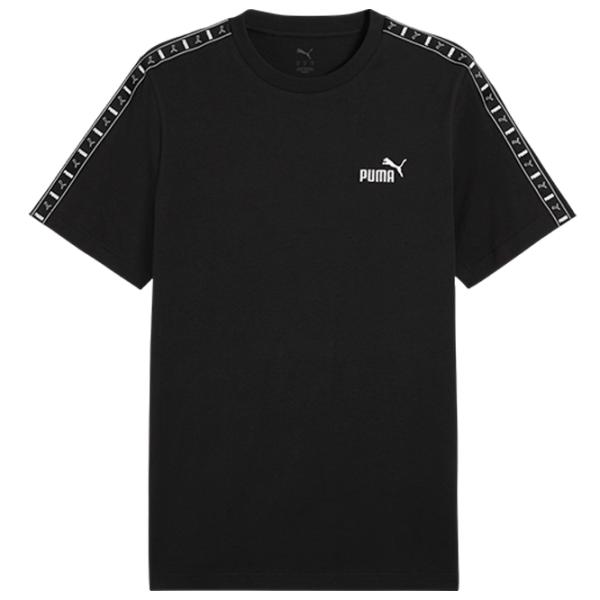 Tricou pentru bărbați Puma Ess Tape Tee 100% bumbac / Black photo 1
