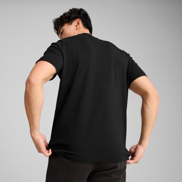 Tricou pentru bărbați Puma Ess Tape Tee 100% bumbac / Black photo 4
