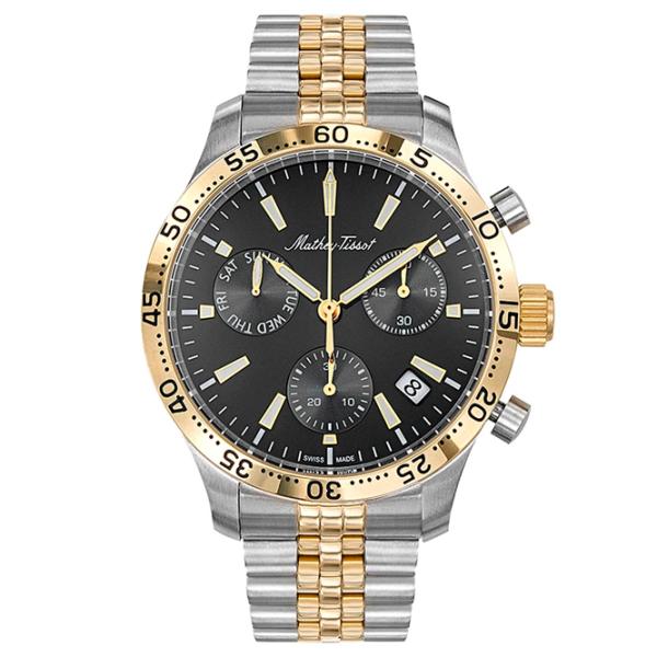 Ceas de mână pentru bărbați Mathey-Tissot H1822CHBN Cuarț / 42 mm photo 1 Ceas de mână pentru bărbați Mathey-Tissot H1822CHBN Cuarț / 42 mm photo 1