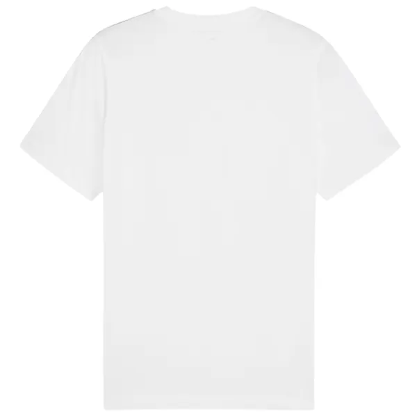 Tricou pentru bărbați Puma Ess Tape Tee 100% bumbac / White photo 2