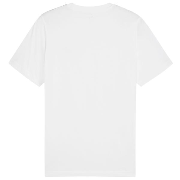 Tricou pentru bărbați Puma Ess Tape Tee 100% bumbac / White photo 2