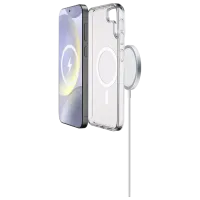 Husă pentru smartphone Samsung Galaxy S25 5G Cellularline / MagSafe Back / TPU / White Transparent photo 2