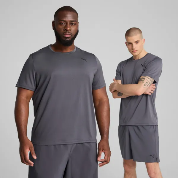 Tricou pentru bărbați Puma M Tad Essentials Left Chest Logo Tee 100% poliester / Dark Gray photo 2