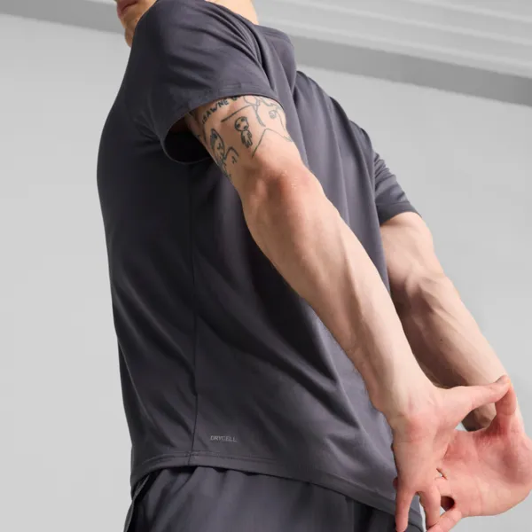 Tricou pentru bărbați Puma M Tad Essentials Left Chest Logo Tee 100% poliester / Dark Gray photo 7