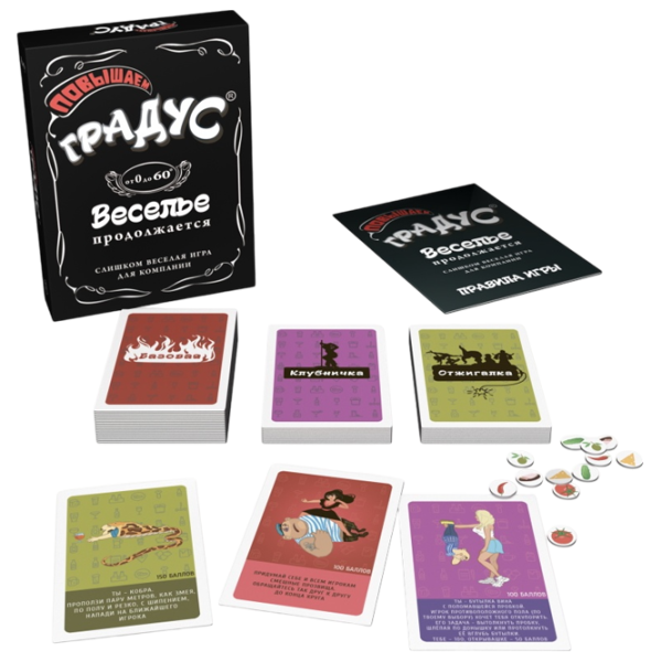 Настольная игра Bombat Game Raising Gradus 18+/ Для вечеринок photo 2
