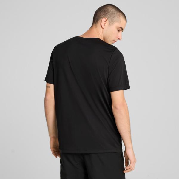 Tricou pentru bărbați Puma Ess Small Logo Poly Tee 100% poliester / Black photo 4 Tricou pentru bărbați Puma Ess Small Logo Poly Tee 100% poliester / Black photo 4