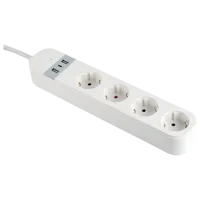 Prelungitor Gembird TSL-PS-S4U-01-W 1.5 m White photo 5