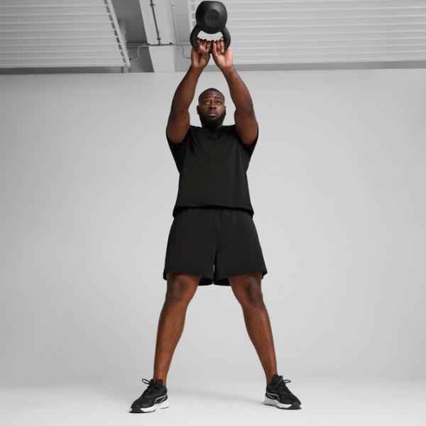 Футболка для мужчин Puma M Tad Essentials Left Chest Logo Tee 100% полиэстер / Черный photo 5 Футболка для мужчин Puma M Tad Essentials Left Chest Logo Tee 100% полиэстер / Черный photo 5