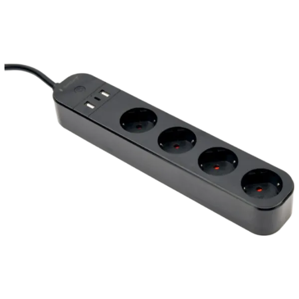 Удлинитель Gembird TSL-PS-S4U-01 1.5 м Черный photo 3 Удлинитель Gembird TSL-PS-S4U-01 1.5 м Черный photo 3