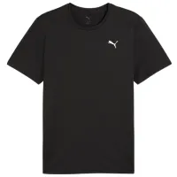 Tricou pentru bărbați Puma M Tad Essentials Left Chest Logo Tee 100% poliester / Black
