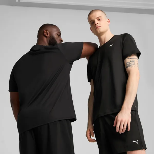 Tricou pentru bărbați Puma M Tad Essentials Left Chest Logo Tee 100% poliester / Black photo 2