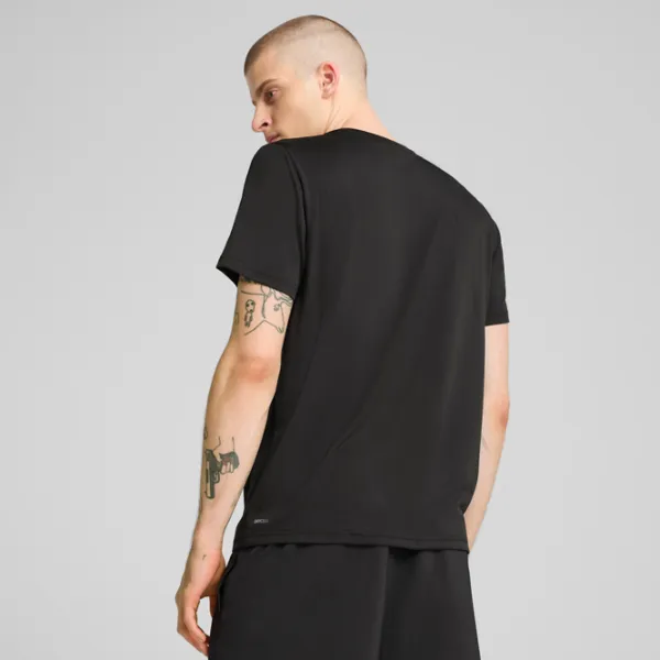 Tricou pentru bărbați Puma M Tad Essentials Left Chest Logo Tee 100% poliester / Black photo 4