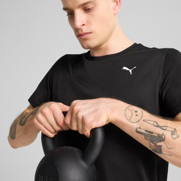 Tricou pentru bărbați Puma M Tad Essentials Left Chest Logo Tee 100% poliester / Black photo 6