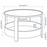 Журнальный столик Ikea Borgeby 5455300 Черный photo 6