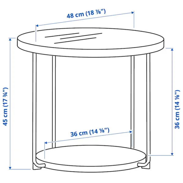 Журнальный столик Ikea Frotorp 5444894 Антрацит photo 6