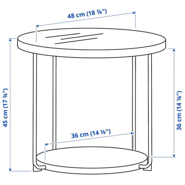 Журнальный столик Ikea Frotorp 5444894 Антрацит photo 6