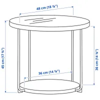 Журнальный столик Ikea Frotorp 5444894 Антрацит photo 6