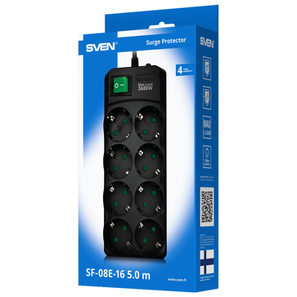 Prelungitor Sven SF-08E-16 5 m Black photo 6