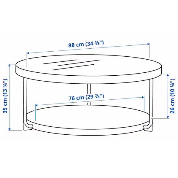 Măsuță de cafea Ikea Frotorp 5455301 Anthracite photo 6