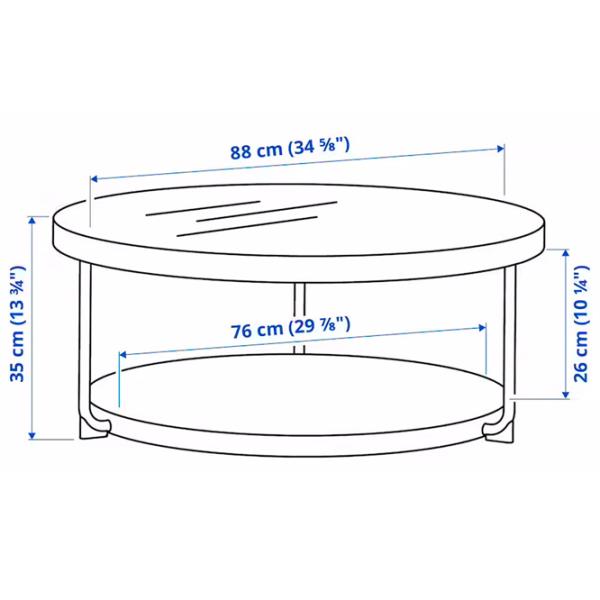Măsuță de cafea Ikea Frotorp 5455301 Anthracite photo 6