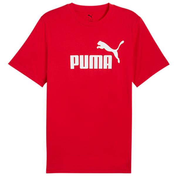 Tricou pentru bărbați Puma Ess No. 1 Logo Tee 100% bumbac / Red photo 1