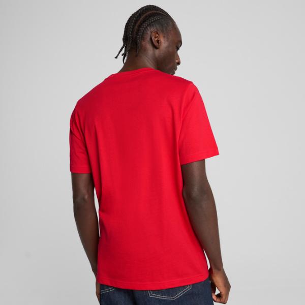 Tricou pentru bărbați Puma Ess No. 1 Logo Tee 100% bumbac / Red photo 5