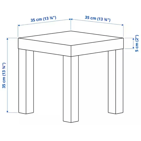 Журнальный столик Ikea Lack 5483682 Белый photo 6