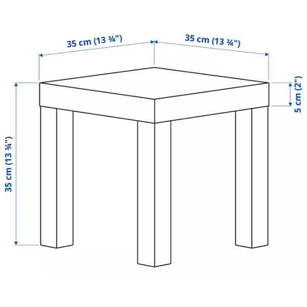 Журнальный столик Ikea Lack 5483682 Белый photo 6