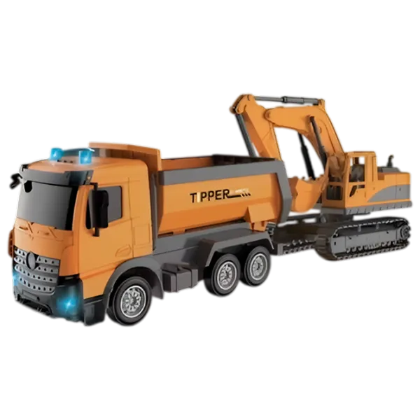 Грузовик Richi Tichi 00338 8600022200338  / / Серый Оранжевый photo 1 Грузовик Richi Tichi 00338 8600022200338  / / Серый Оранжевый photo 1