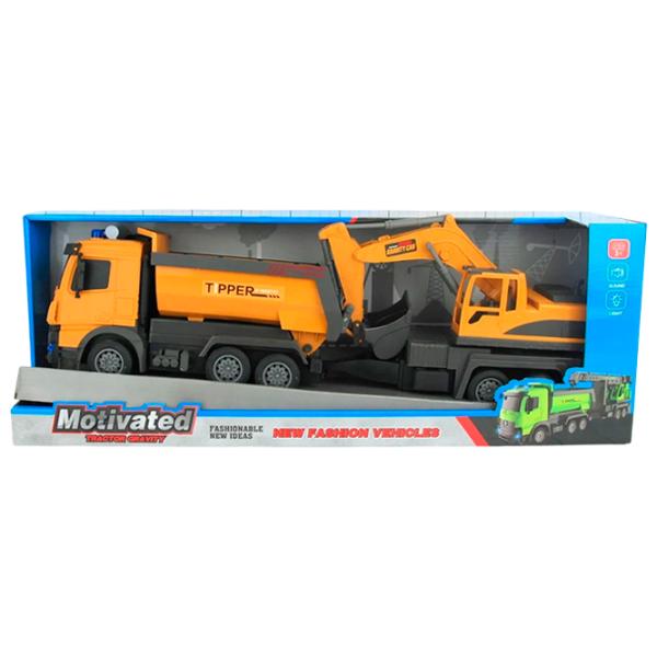 Грузовик Richi Tichi 00338 8600022200338  / / Серый Оранжевый photo 4 Грузовик Richi Tichi 00338 8600022200338  / / Серый Оранжевый photo 4