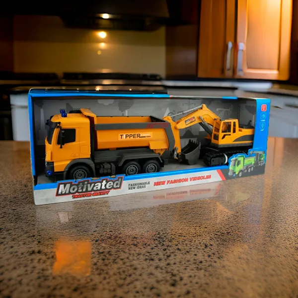 Грузовик Richi Tichi 00338 8600022200338  / / Серый Оранжевый photo 7 Грузовик Richi Tichi 00338 8600022200338  / / Серый Оранжевый photo 7