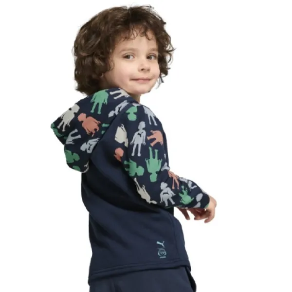 Hanorac pentru băieți Puma PU62738914  S / Navy Blue photo 4 Hanorac pentru băieți Puma PU62738914  S / Navy Blue photo 4