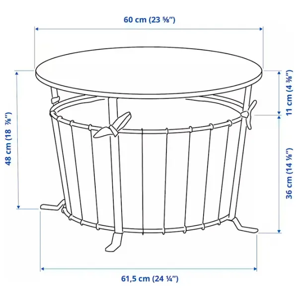 Măsuță de cafea Ikea Angesbyn 5483541 Brown photo 5