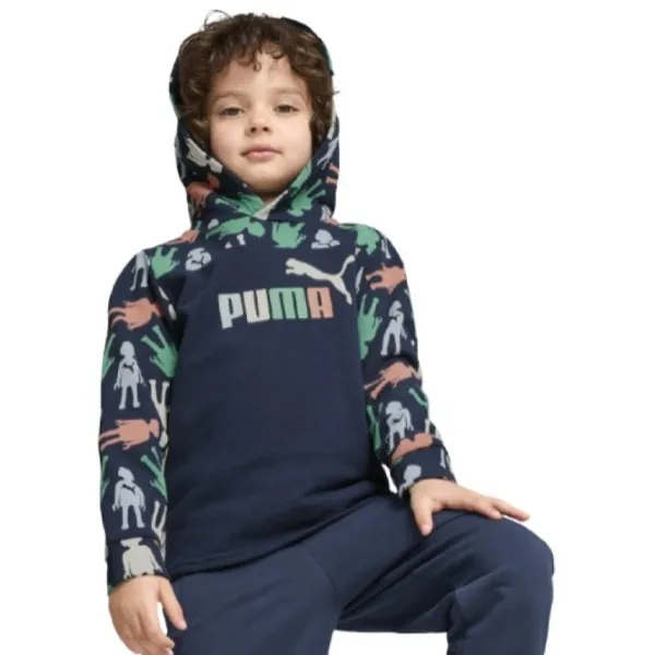 Hanorac pentru băieți Puma PU62738914  S / Navy Blue photo 2 Hanorac pentru băieți Puma PU62738914  S / Navy Blue photo 2