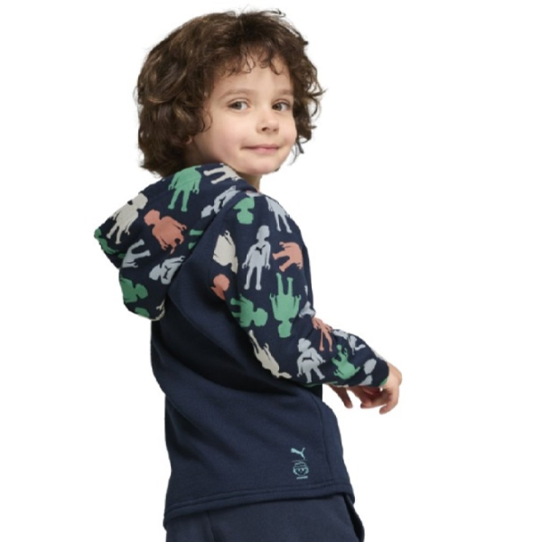 Hanorac pentru băieți Puma PU62738914  S / Navy Blue photo 4 Hanorac pentru băieți Puma PU62738914  S / Navy Blue photo 4