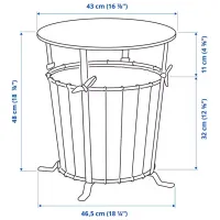 Măsuță de cafea Ikea Angesbyn 5483541 Brown photo 6