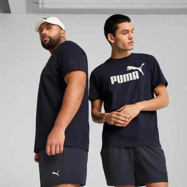 Футболка для мужчин Puma Ess No. 1 Logo Tee 100% хлопок / Тёмно-синий photo 3