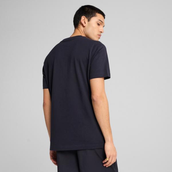 Tricou pentru bărbați Puma Ess No. 1 Logo Tee 100% bumbac / Navy photo 4