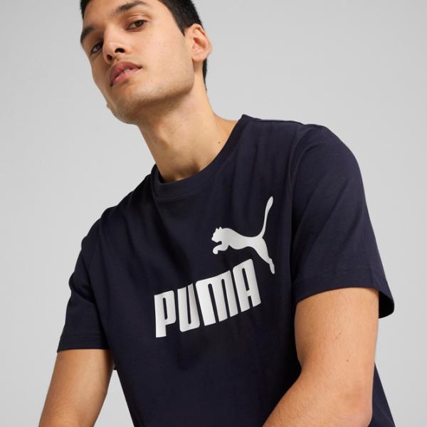 Tricou pentru bărbați Puma Ess No. 1 Logo Tee 100% bumbac / Navy photo 6