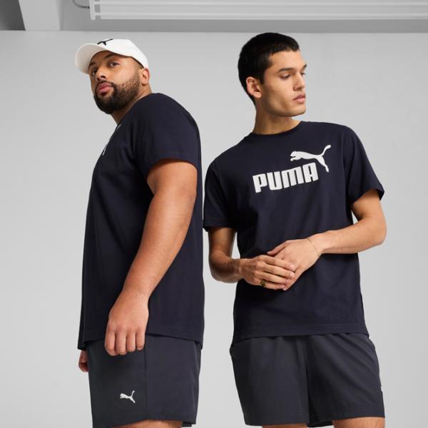 Футболка для мужчин Puma Ess No. 1 Logo Tee 100% хлопок / Тёмно-синий photo 3