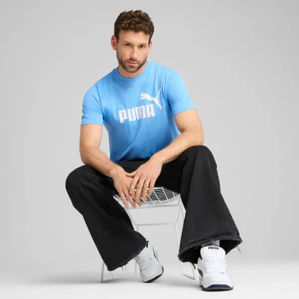 Футболка для мужчин Puma Ess No. 1 Logo Tee (S) 100% хлопок / Светло-синий photo 5 Футболка для мужчин Puma Ess No. 1 Logo Tee (S) 100% хлопок / Светло-синий photo 5