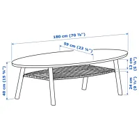 Măsuță de cafea Ikea Stockholm 5290223 Brown photo 6