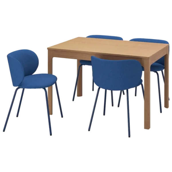 Обеденные стол со стульями Ikea Ekedalen Прямоугольная / ДСП / Wood photo 1 Обеденные стол со стульями Ikea Ekedalen Прямоугольная / ДСП / Wood photo 1