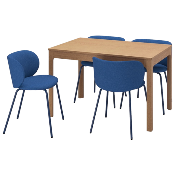 Обеденные стол со стульями Ikea Ekedalen Прямоугольная / ДСП / Wood photo 1 Обеденные стол со стульями Ikea Ekedalen Прямоугольная / ДСП / Wood photo 1