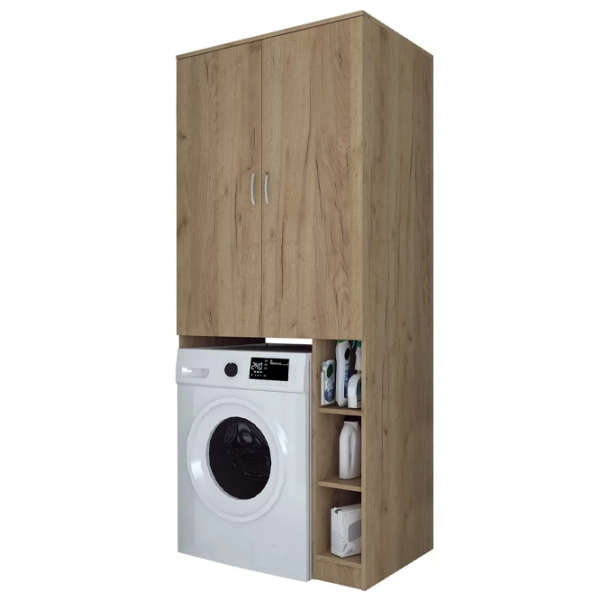 Шкаф для стиральных машин Marcel Prod MS 2U  ДСП / Gray Craft Oak photo 1