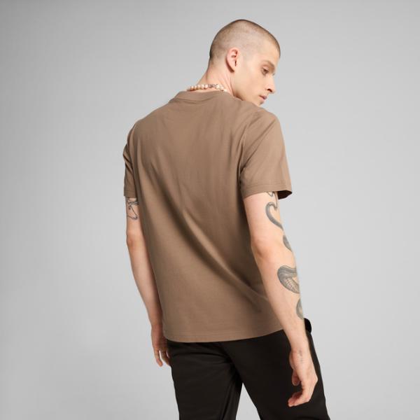 Tricou pentru bărbați Puma Ess No. 1 Logo Tee (S) 100% bumbac / Light Brown photo 4 Tricou pentru bărbați Puma Ess No. 1 Logo Tee (S) 100% bumbac / Light Brown photo 4